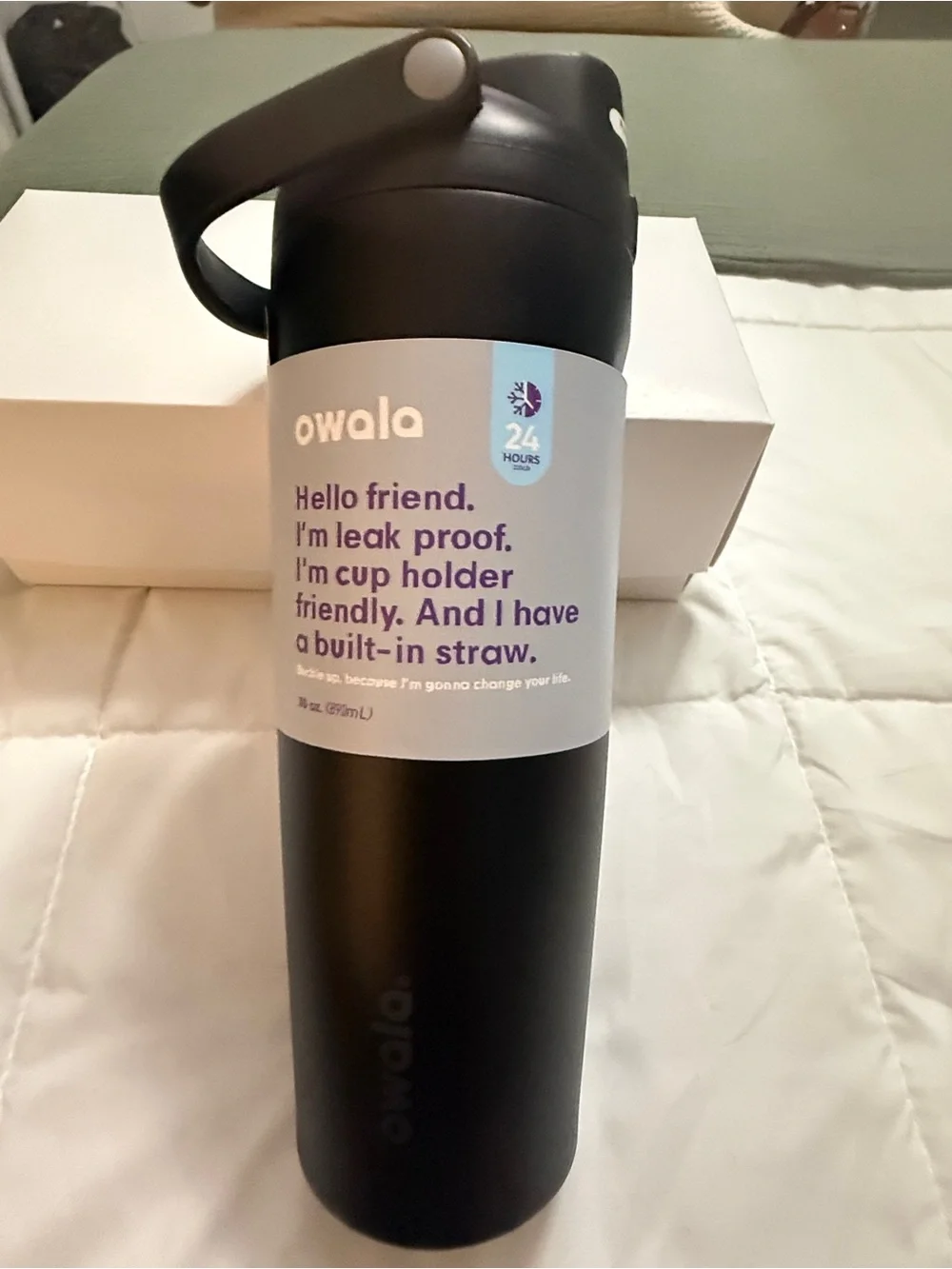 Owala FreeSip Tumbler 30oz in Black